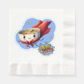 Souper Hero, Super Hero Soup Pun | Serviette (Vorderseite)
