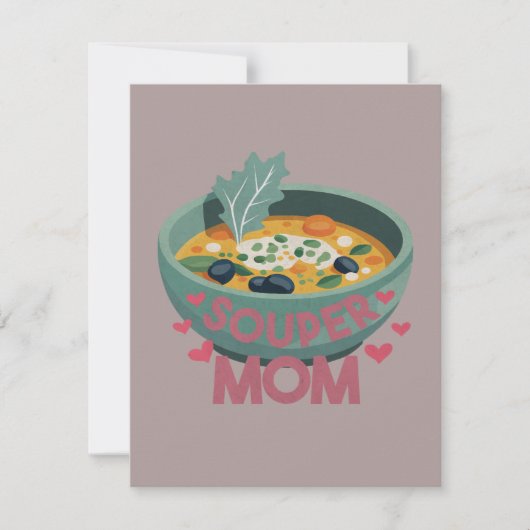 Souper-Mama Mitteilungskarte (Vorderseite)