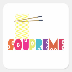 Soupreme Quadratischer Aufkleber