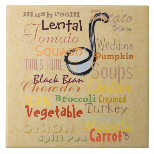 Soups Graffiti Fliese (Vorderseite)