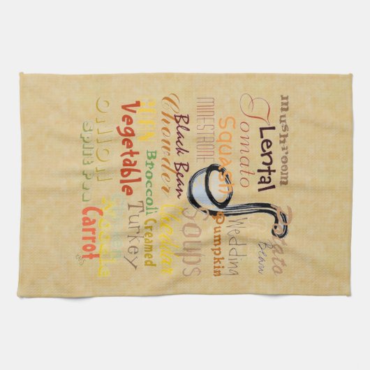 Soups Graffiti Geschirrtuch (Horizontal)