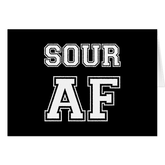 SOUR AF-KARTE (Vorderseite (Horizontal))