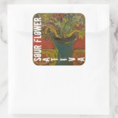 SOUR BLUME SATIVA QUADRATISCHER AUFKLEBER (Tasche)