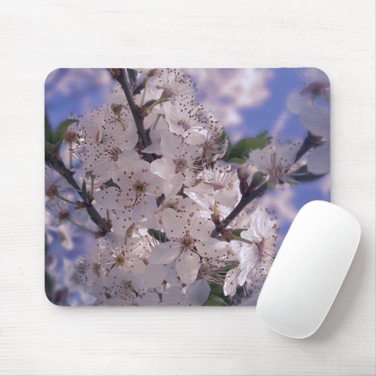 Sour Cherry Tree Blue Sky Mousepad (Mit Mouse)