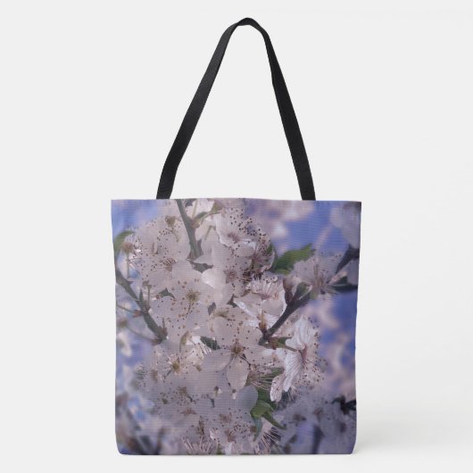 Sour Cherry Tree Blue Sky Tasche (Vorderseite)