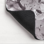 Sour Cherry Tree Schwarz-Weiß Mousepad (Ecke)