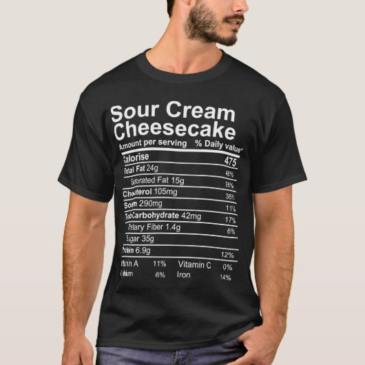Sour Cream Cheesecake T-Shirt (Vorderseite)