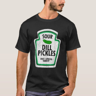 Sour Drill Pickles Jar Kostüm Gurken Vegan Pic T-Shirt