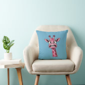 Sour Face Pink Giraffe Kissen (Stuhl )