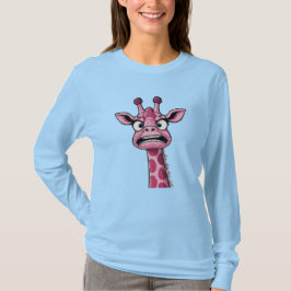 Sour Face Pink Giraffe T-Shirt