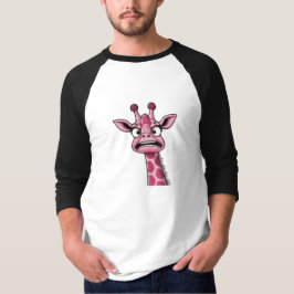 Sour Face Pink Giraffe T-Shirt