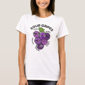 Sour Gripes Funny Frucht Grape Pub T-Shirt (Vorderseite)