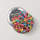 Sour Gummy Worms Button (Vorne & Hinten)