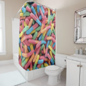 Sour Gummy Worms Duschvorhang (Beispiel)