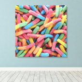 Sour Gummy Worms Leinwanddruck (Insitu (Holzboden))