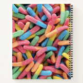 Sour Gummy Worms Notizblock (Rückseite)