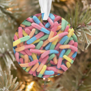 Sour Gummy Worms Ornament