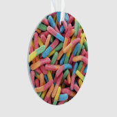 Sour Gummy Worms Ornament (Vorderseite)