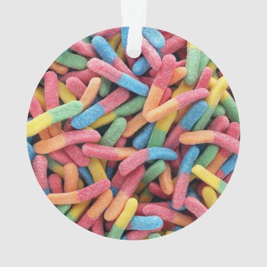 Sour Gummy Worms Ornament (Rückseite)