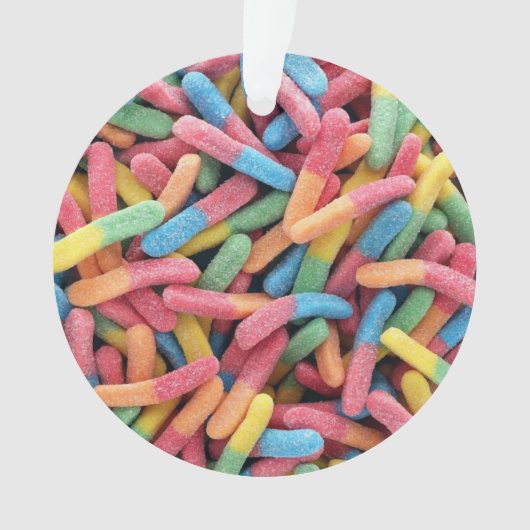 Sour Gummy Worms Ornament (Vorderseite)
