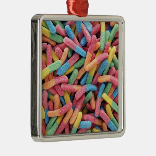 Sour Gummy Worms Ornament Aus Metall (Rechts)