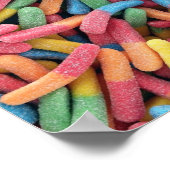 Sour Gummy Worms Poster (Ecke)