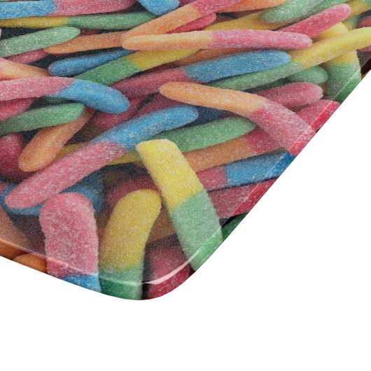Sour Gummy Worms Schneidebrett (Ecke)