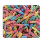 Sour Gummy Worms Schneidebrett (Vorderseite)
