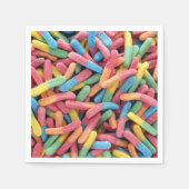 Sour Gummy Worms Serviette (Vorderseite)