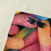 Sour Gummy Worms Strandtuch (Beispiel)