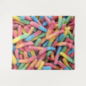 Sour Gummy Worms Wandteppich (Vorderseite (Horizontal))