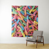 Sour Gummy Worms Wandteppich (Beispiel)