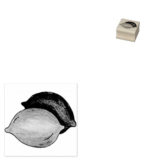 Sour Lemon Limon Citrus Frucht Gummistempel (Stempel)