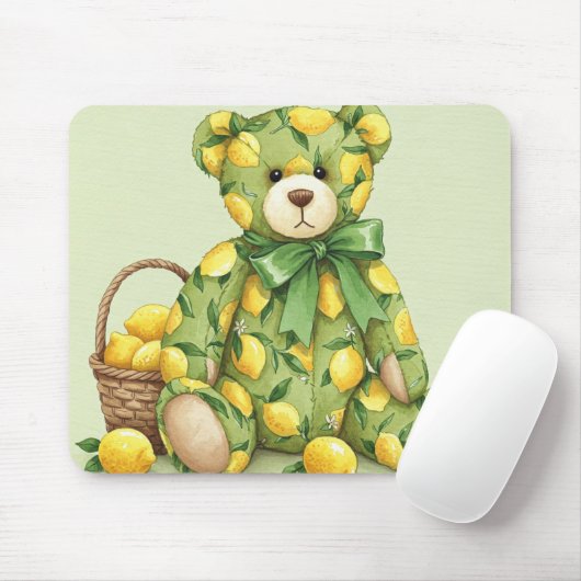 Sour Lemon Teddy von Natasha Us Mousepad (Mit Mouse)