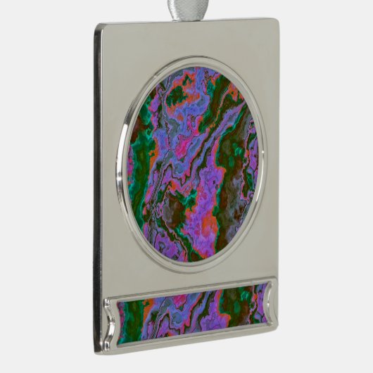 Sour Marble Banner-Ornament Silber (Rechts)