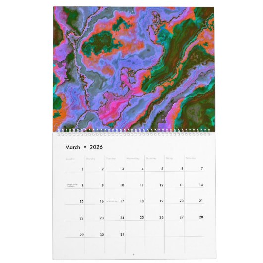 Sour Marble Calendar Kalender (Mär 2026)