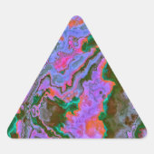 Sour Marble Dreieckiger Aufkleber (Vorderseite)