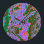 Sour Marble Große Wanduhr<br><div class="desc">Danke,  dass du mein Design durchgesehen hast! Folgen Sie meiner Kunst auf Instagram @MRNStudios oder ko-fi.com/MRNStudios</div>