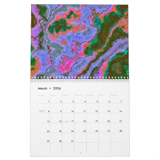 Sour Marble Kalender (Mär 2026)