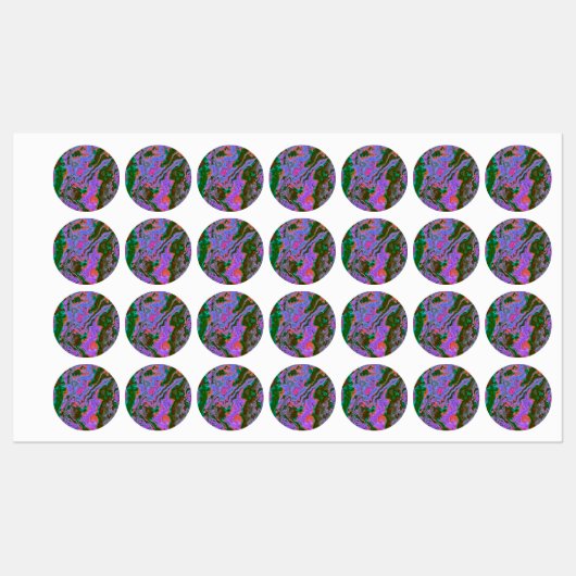 Sour Marble Labels Etiketten (Blatt)