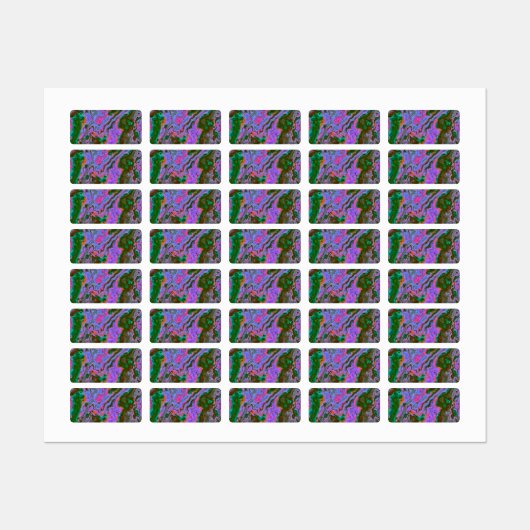 Sour Marble Labels Etiketten (Blatt)