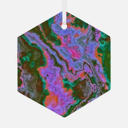 Sour Marble Ornament Aus Glas (Rückseite)