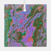 Sour Marble Ornament Aus Glas (Vorderseite)