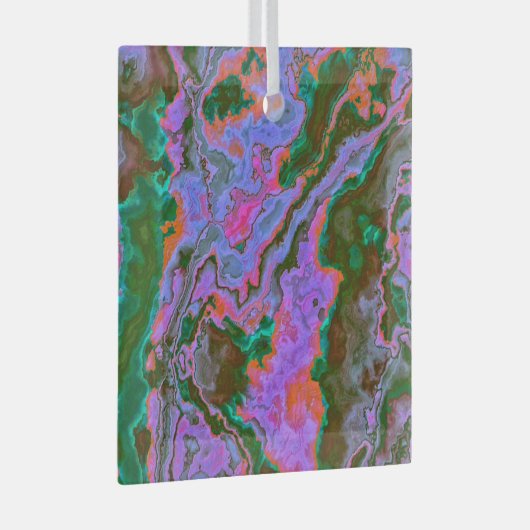 Sour Marble Ornament Aus Glas (Vorderseite Rechts)