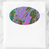 Sour Marble Ovaler Aufkleber (Tasche)