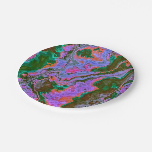 Sour Marble Pappteller (Schrägansicht)