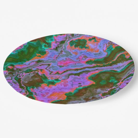 Sour Marble Pappteller (Schrägansicht)