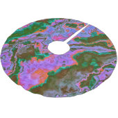 Sour Marble Polyester Weihnachtsbaumdecke (Schrägansicht)