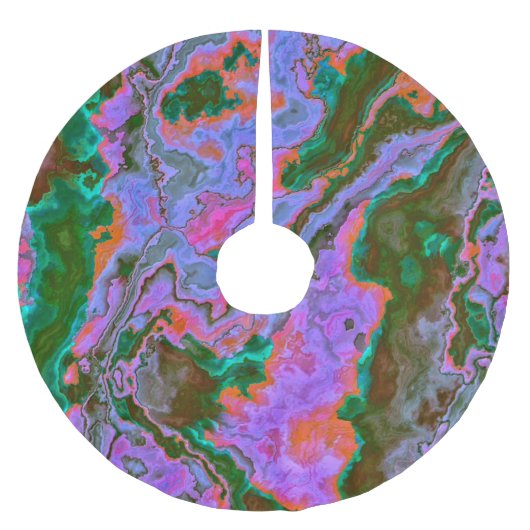 Sour Marble Polyester Weihnachtsbaumdecke (Vorderseite)