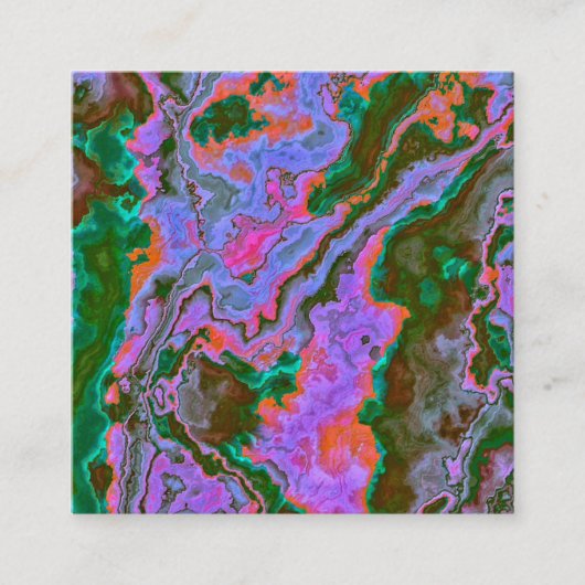 Sour Marble Quadratische Visitenkarte (Vorderseite)